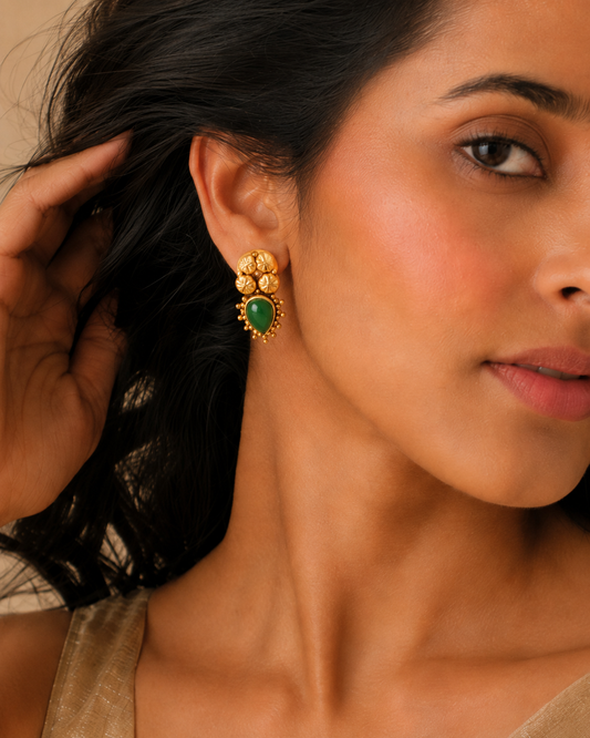 The Phool — 925 sterling silver earring handcrafted in Jaipur by Neeta Boochra