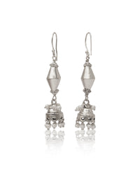 Nitya 925 Silver Dholki Designer Silver Jhumki view 4