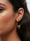 Chandrika 925 Silver Gold Plated Baali Hoops