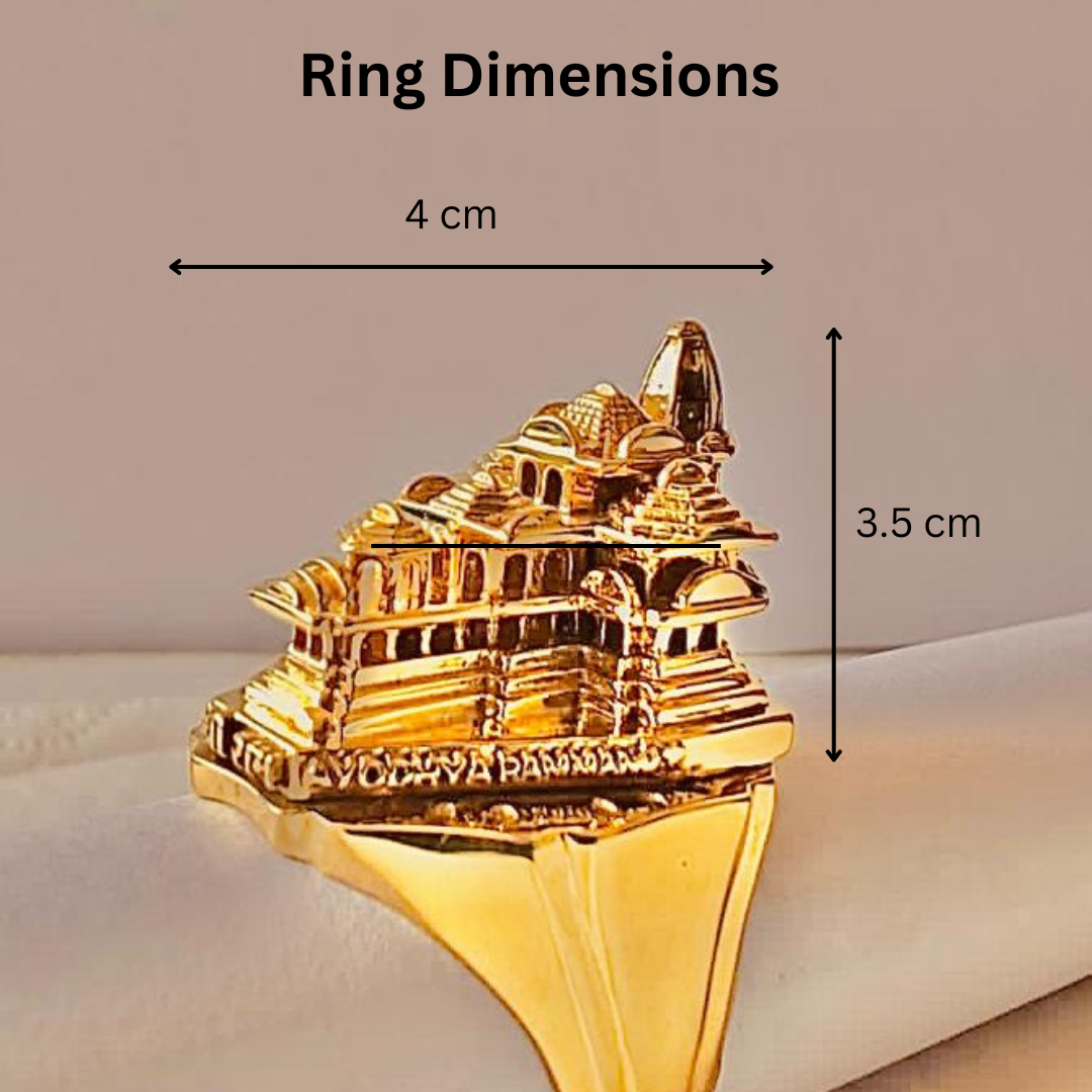 Ayodhya Ram Mandir Ring for Men and Women view 5