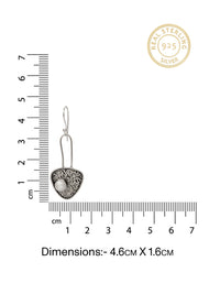 Chandrika 925 Silver Mukta Dangler Earrings view 5