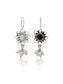 Chandrika 925 Silver Sunflower Pearl Dangler Earrings