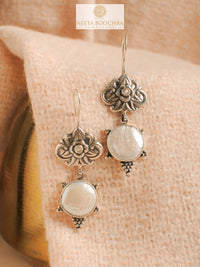 Chandrika 925 Silver Aabha Dangler Earrings view 2