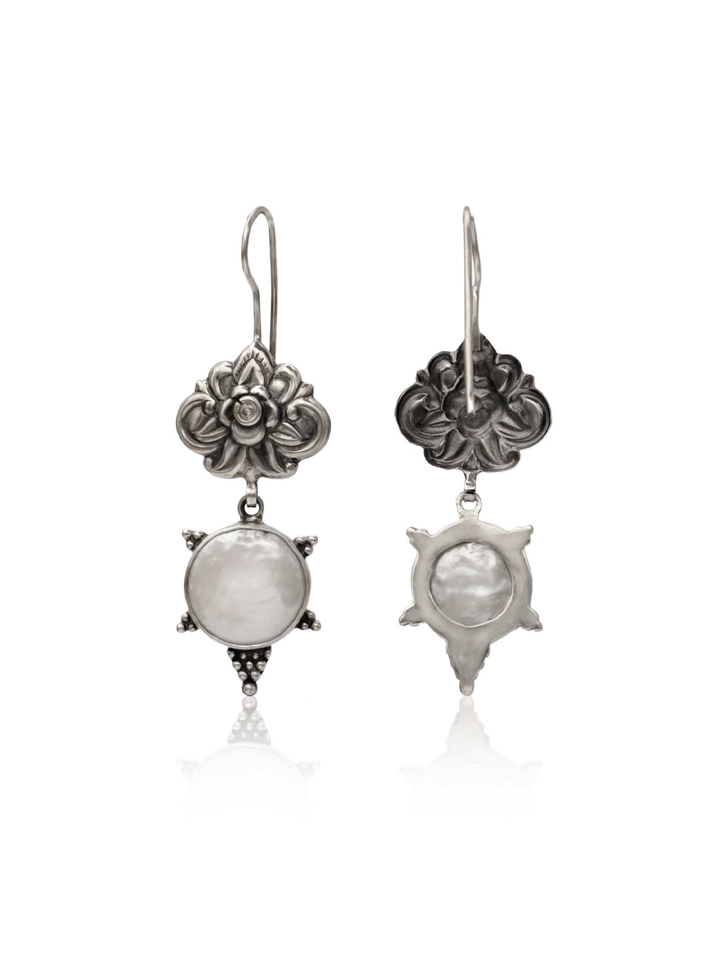 Chandrika 925 Silver Aabha Dangler Earrings