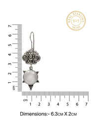 Chandrika 925 Silver Aabha Dangler Earrings view 5