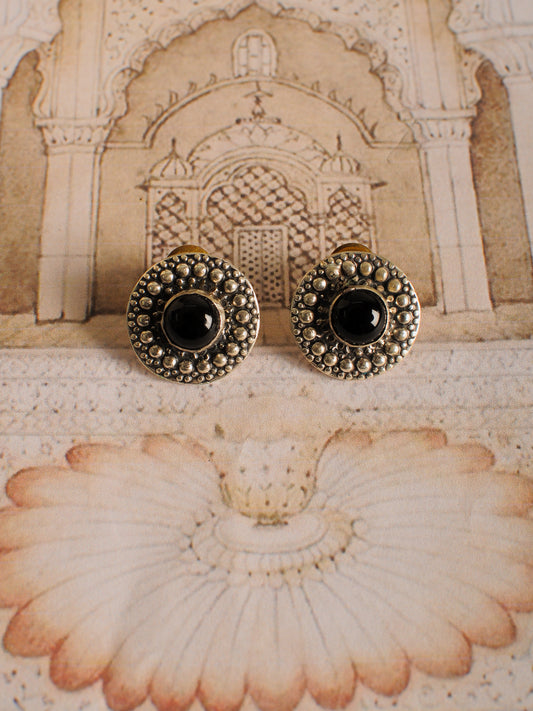 The Kajal Bindu — 925 sterling silver earrings by Neeta Boochra, Jaipur