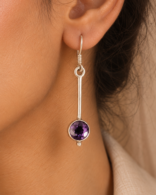 The Sutra Jamunia — 925 sterling silver earrings from The Aaj Edit by Neeta Boochra, Jaipur