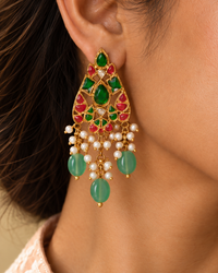 The Sheetal Panna Studs view 4