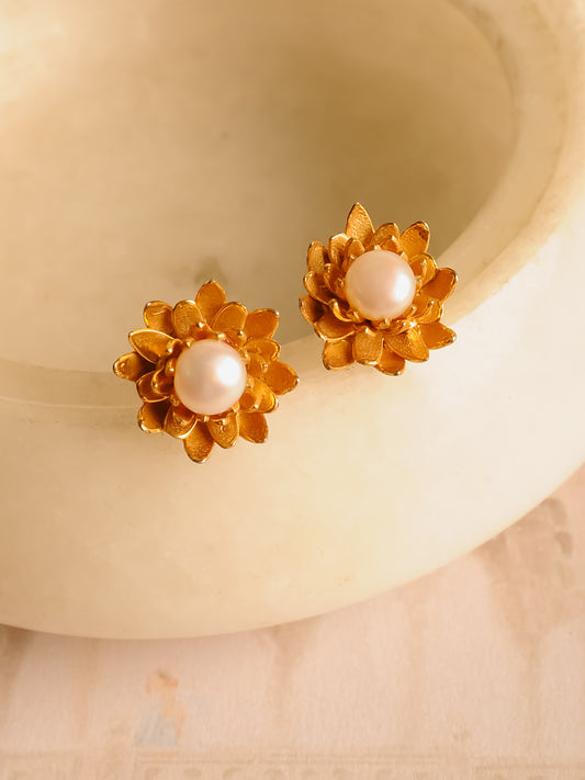 The Sona Phool — 925 sterling silver earrings by Neeta Boochra, Jaipur — view 2