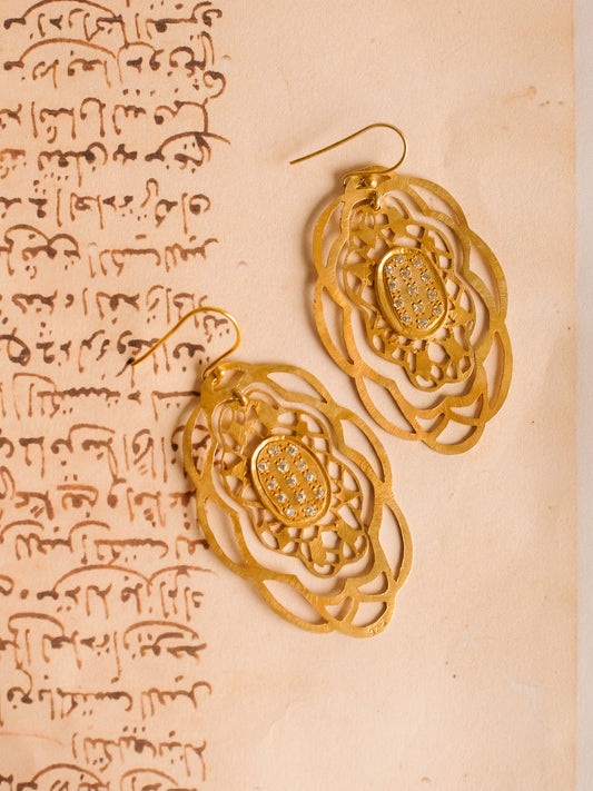 The Sona Jaal — 925 sterling silver earrings by Neeta Boochra, Jaipur