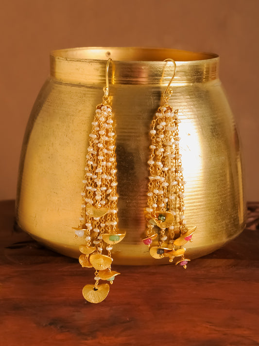 The Moti Jhumar — 925 sterling silver earrings by Neeta Boochra, Jaipur