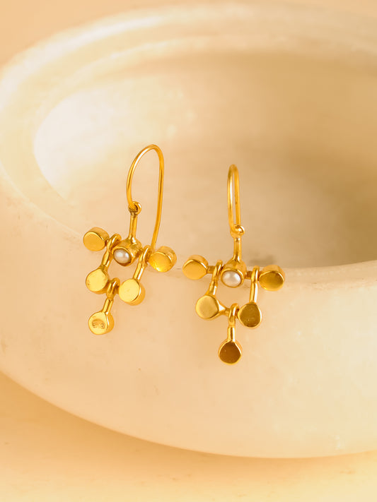 The Angoor Moti — 925 sterling silver earrings by Neeta Boochra, Jaipur
