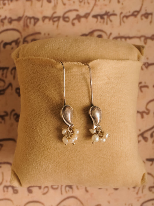 The Ambi Moti — 925 sterling silver earrings by Neeta Boochra, Jaipur