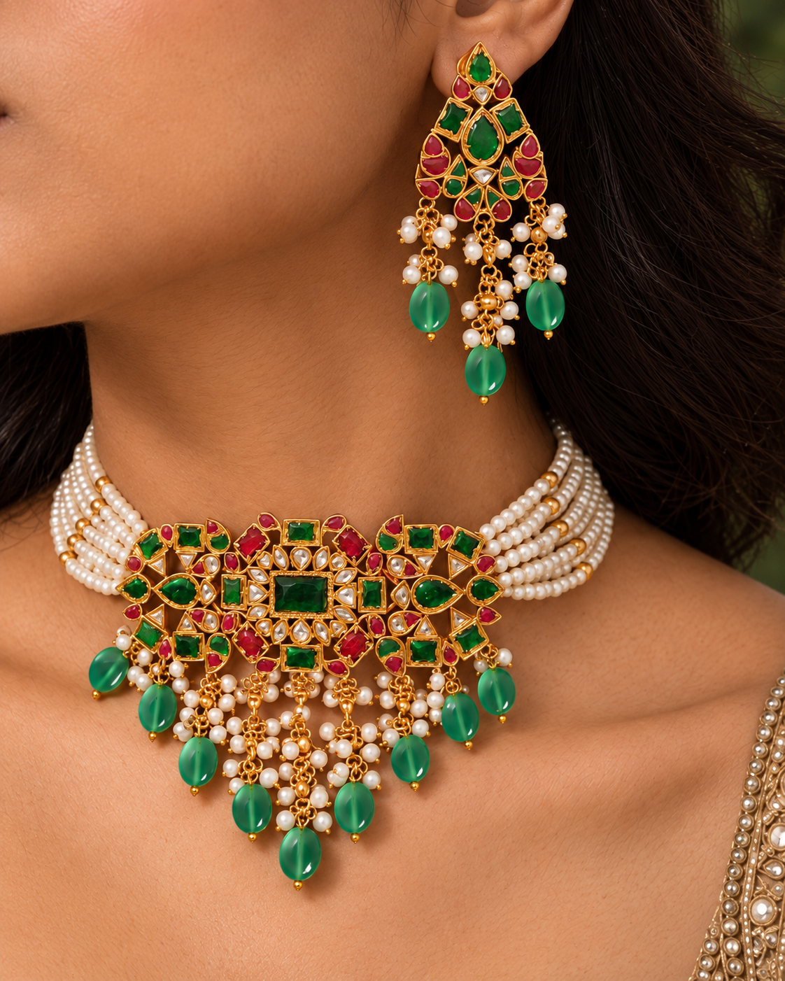 The Sheetal Panna Set view 5