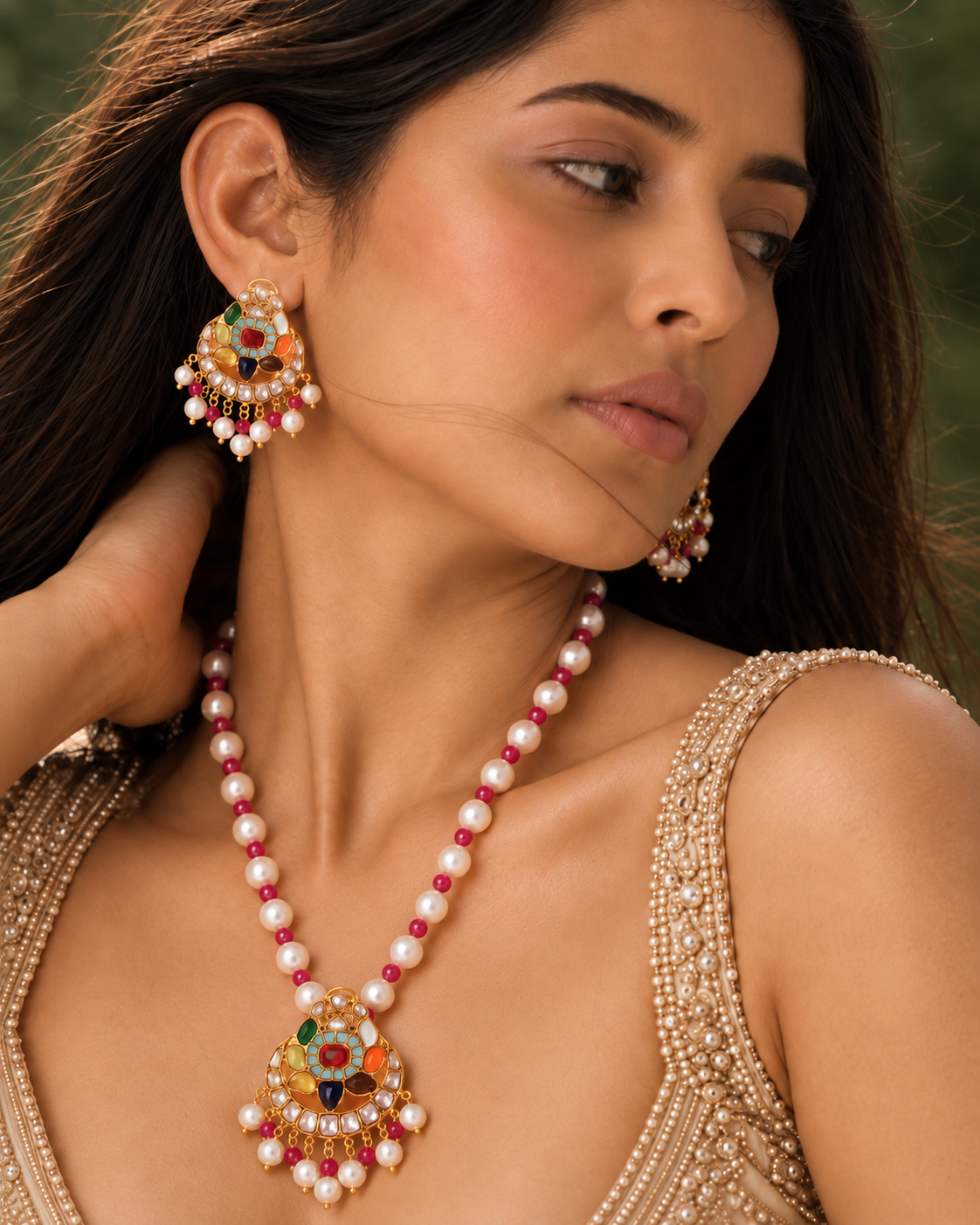 The Navratan Haar Set view 3