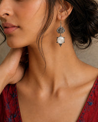 Chandrika 925 Silver Aabha Dangler Earrings view 1