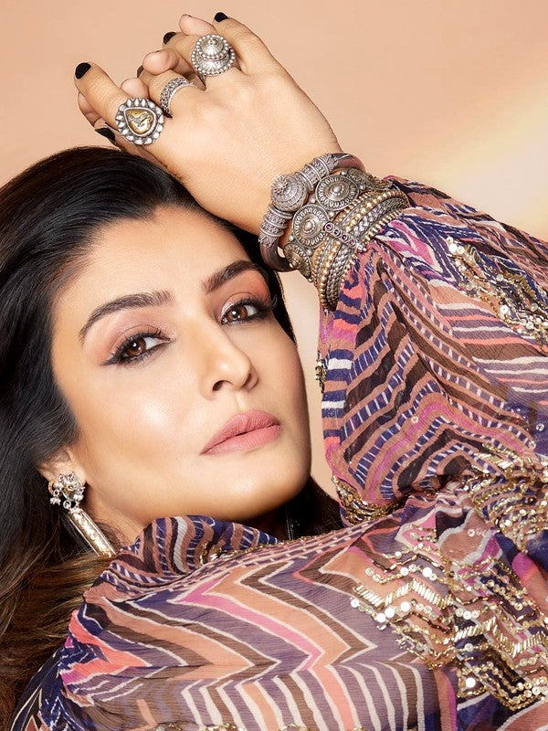 Raveena Tandon wearing Neeta Boochra