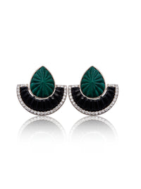 Dual Glam – Malachite & Black Onyx Luxe Convertible Earrings view 4