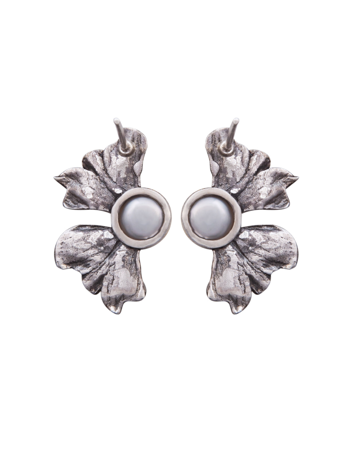 Leafy Pearl Earrings view 5