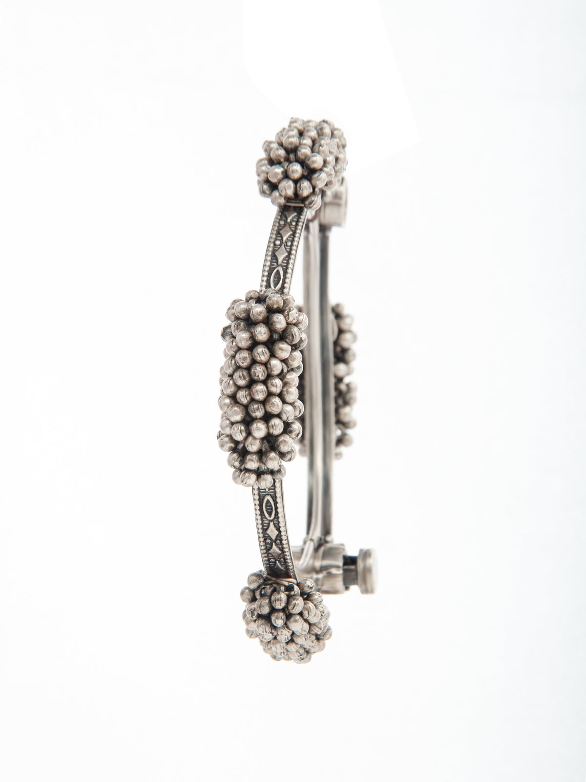 Tribal Ghungroo Rhapsody: 925 Silver Statement Bangle view 7