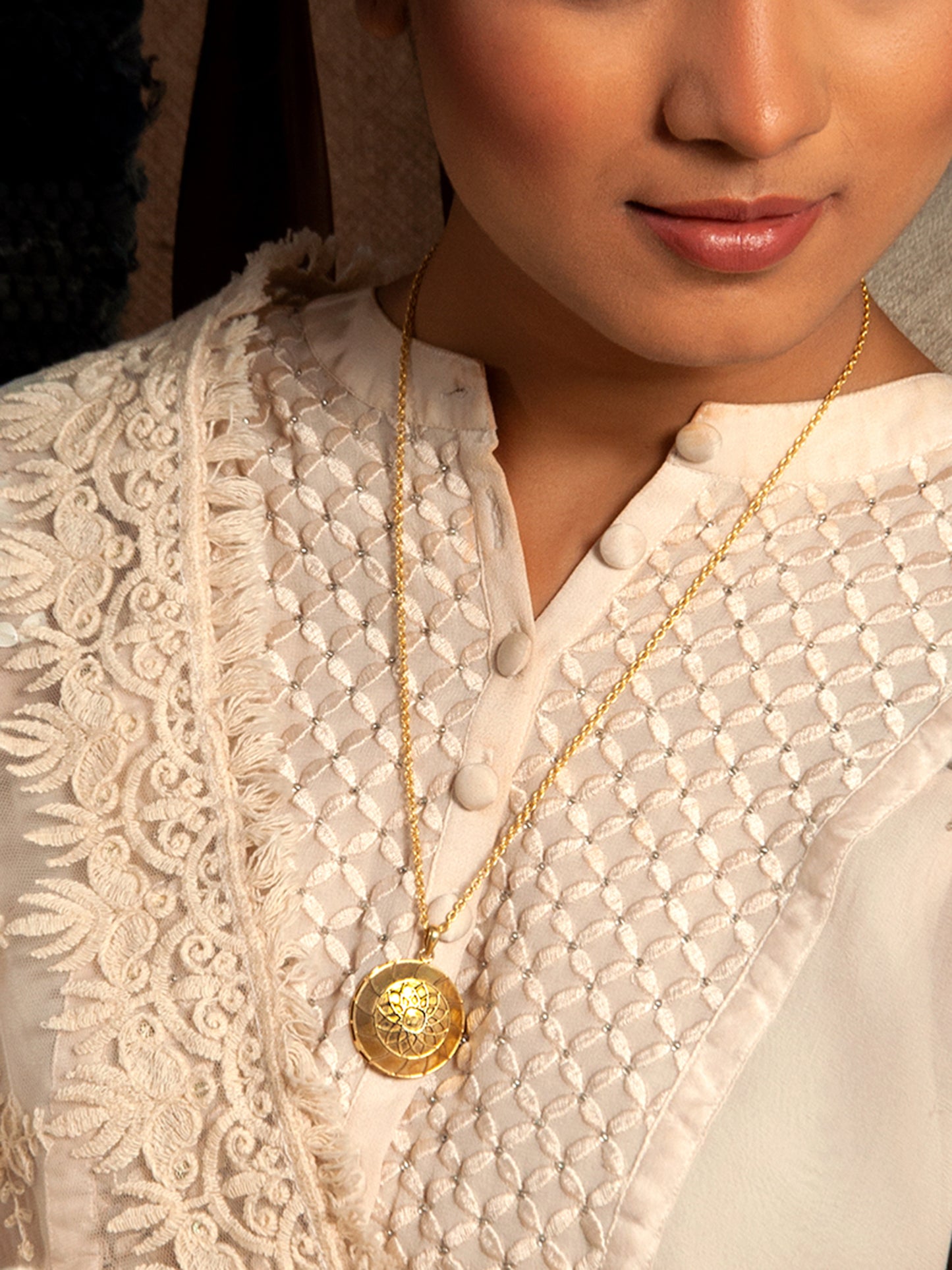 Golden Glow: 925 Silver Modern Everyday Wear Gold Plated Necklace