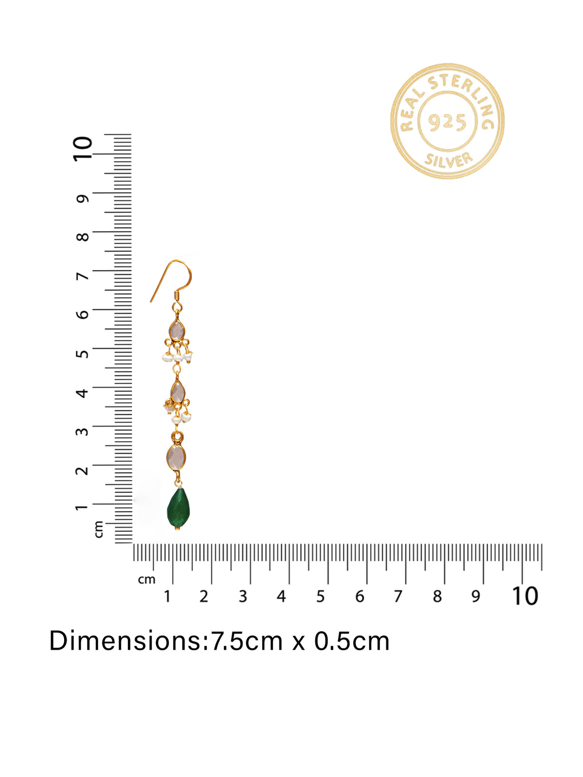 Crystal Cascade Earrings view 4