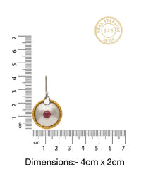 Nitya Two Tone Dangler Earrings view 3