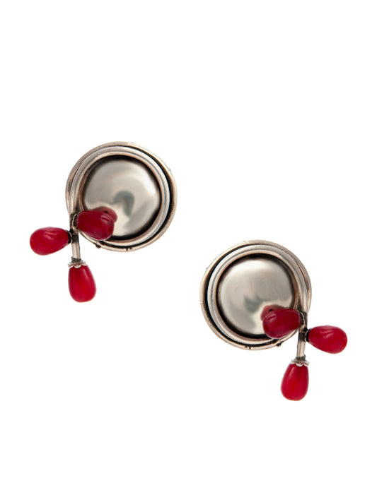 Radiant Ruby Sparkle Earrings