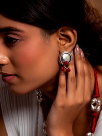 Radiant Ruby Sparkle Earrings view 3
