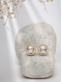 Eternal Sparkle Sterling Silver Earrings with Moissanite view 1
