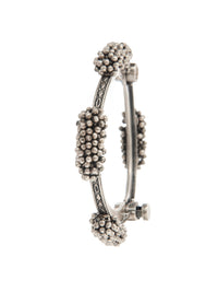 Tribal Ghungroo Rhapsody: 925 Silver Statement Bangle view 6