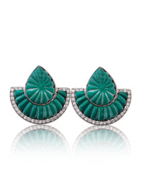 Dual Glam – Malachite Luxe Convertible Earrings view 4