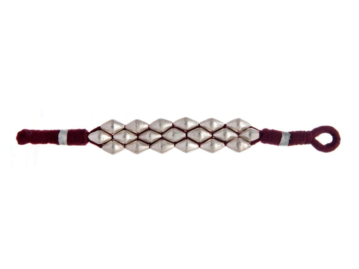 Sonic Melody: 925 Silver Dholki Bracelet view 6