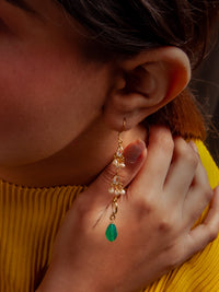 Crystal Cascade Earrings view 1