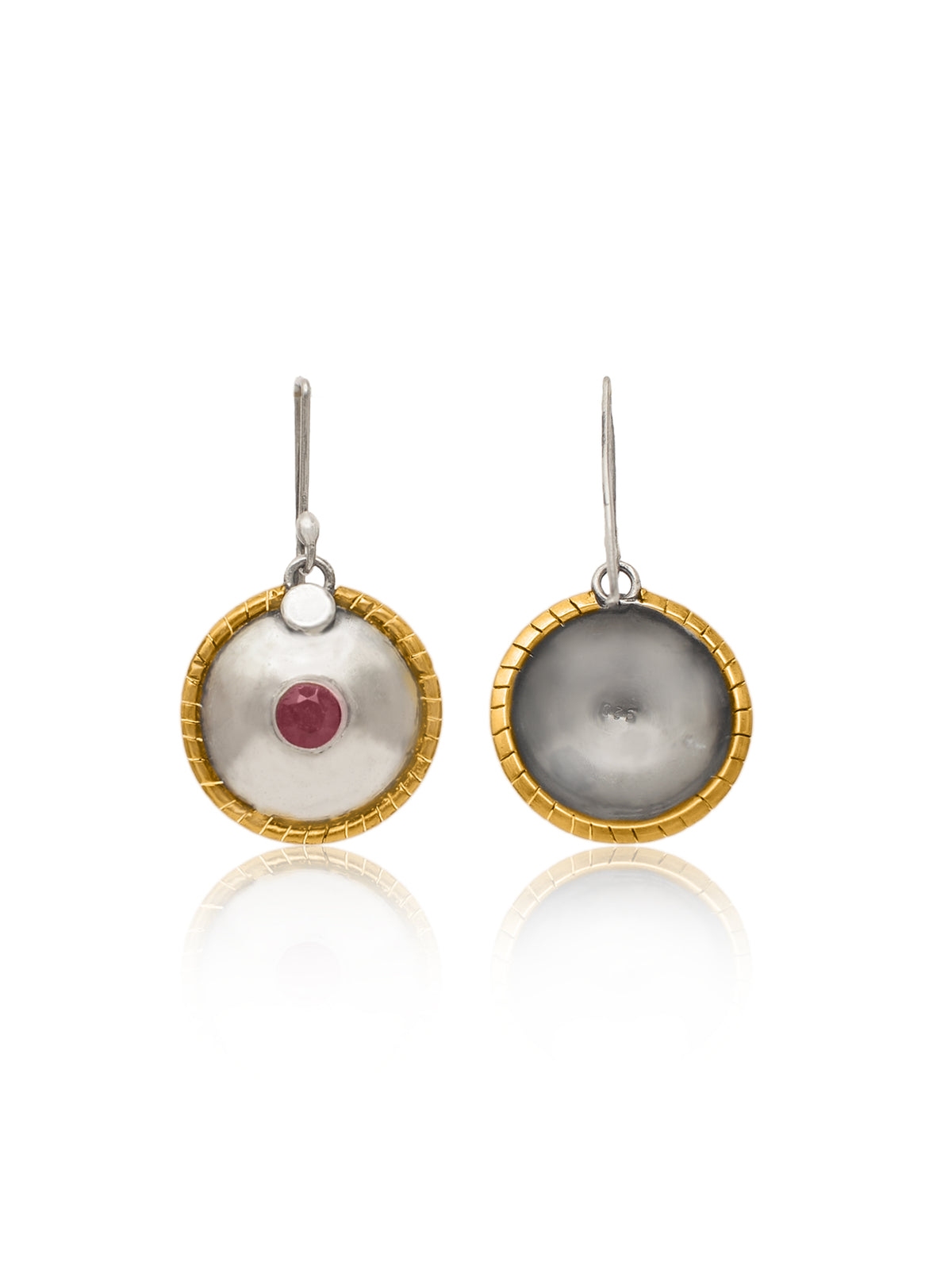 Nitya Two Tone Dangler Earrings view 2