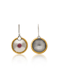 Nitya Two Tone Dangler Earrings view 2