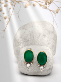 Enchanting Green Onyx Essence Earrings view 1