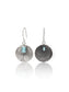Nitya 925 Silver  Aqua Textured Dangler Earrings