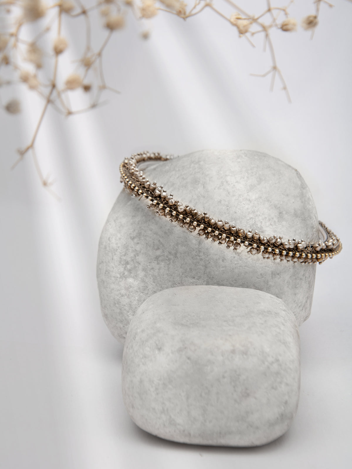 Pearl Essence: 925 Silver Fine Pearl Bangle view 4
