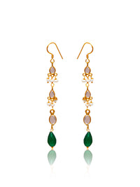 Crystal Cascade Earrings view 3