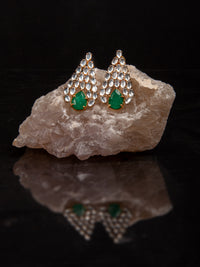 Kundan Triangle Bliss Earrings view 2