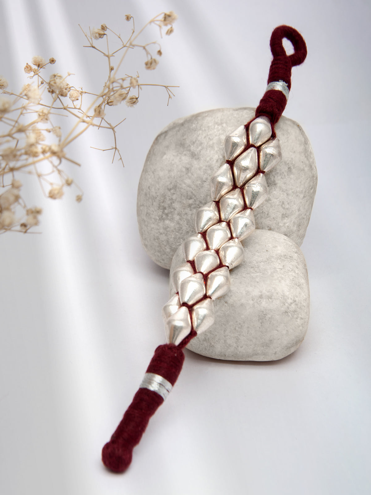 Sonic Melody: 925 Silver Dholki Bracelet view 4
