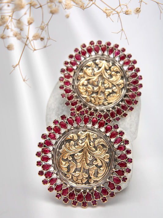 Royal Ruby Chitai Elegance Earrings