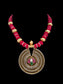 Lotus Radiance: 925 Silver Round Pendant Necklace with Signature Lotus Motif