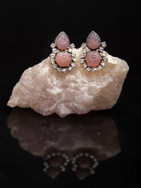 Purple Blossom Earrings view 2