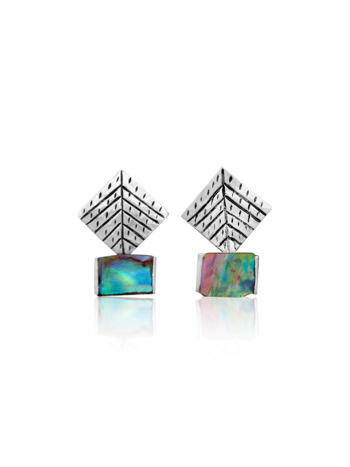 PearlGlow Handcarved Earrings view 3