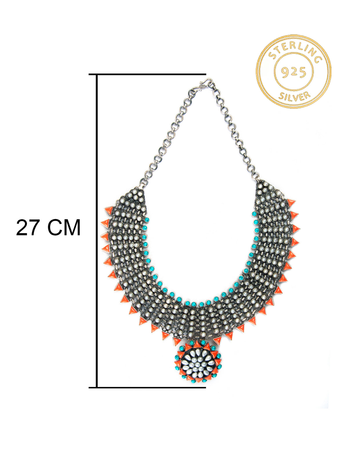 Royal Oasis Statement Gemstone Necklace view 8