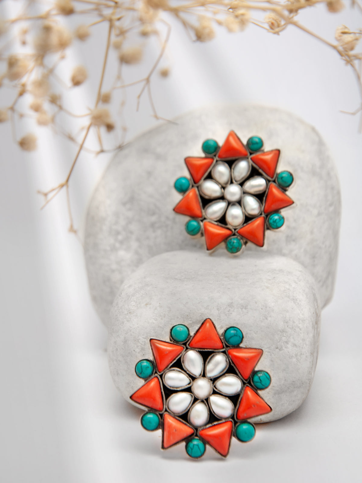 Royal Oasis Gemstone Studs view 1