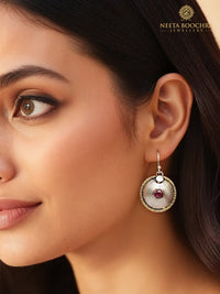Nitya Two Tone Dangler Earrings view 5