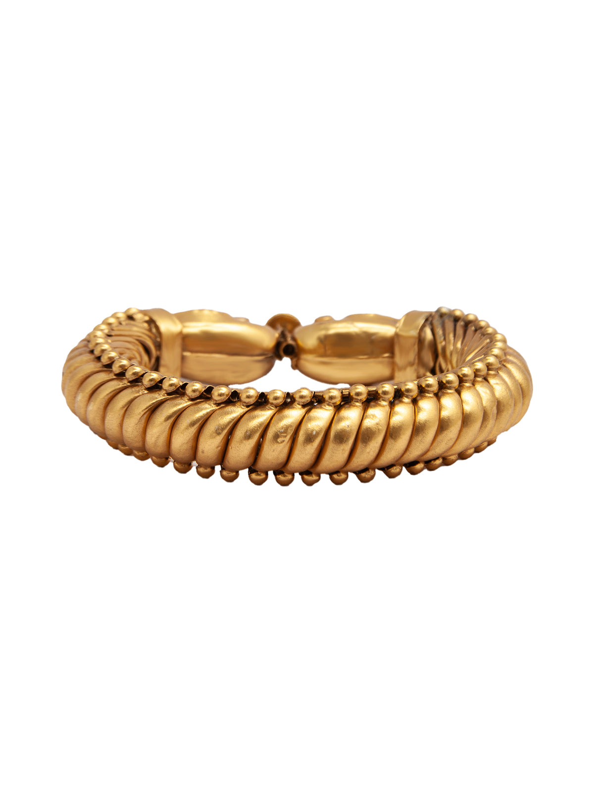 Peacock Splendor: 925 Silver Gold Plated Peacock Sutlada Bangle view 5